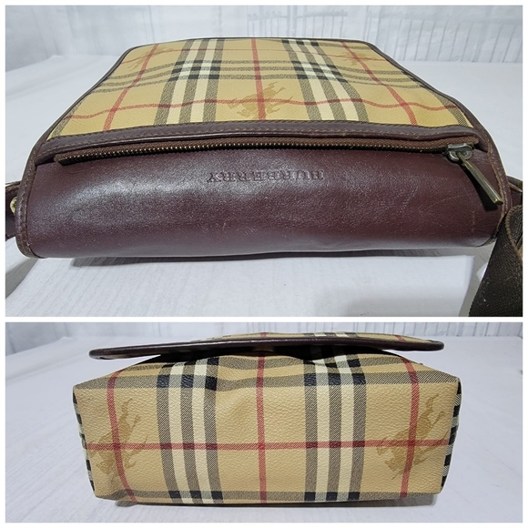 Burberry Haymarket Check Flap Crossbody Bag - Picture 8 of 14